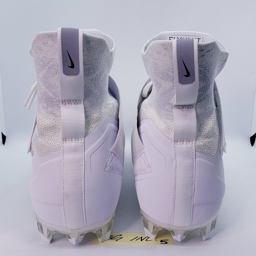 NEW Size 14 Men's Nike Alpha Menace Elite 2 Football Cleats White AO3374-101 - Picture 4 of 11